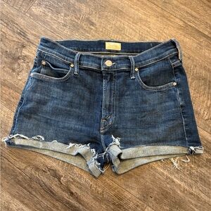 Mother charmer frayed girl crush jean Shorts